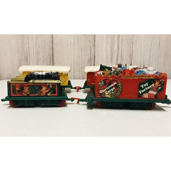 Vintage 1987 Northpole Express Train Cars Toy State Holiday - Picture 3 of 5